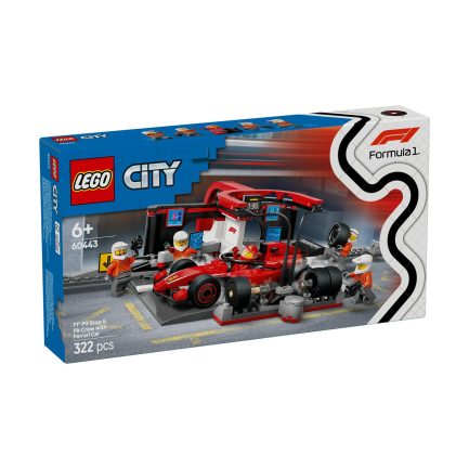 LEGO® City: F1® Pit Stop & Pit Crew with Ferrari Car (60443) - Image 2