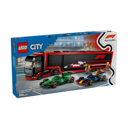 LEGO® City: F1® Truck with RB20 & AMR24 F1® Cars (60445) - Image 2