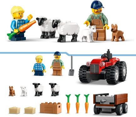 LEGO® City: Red Farm Tractor with Trailer & Sheep (60461) - Image 8