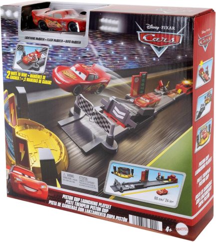 Mattel Disney: Cars Lightning McQueen - Piston Cup Launching Playset (JDJ02) - Image 6