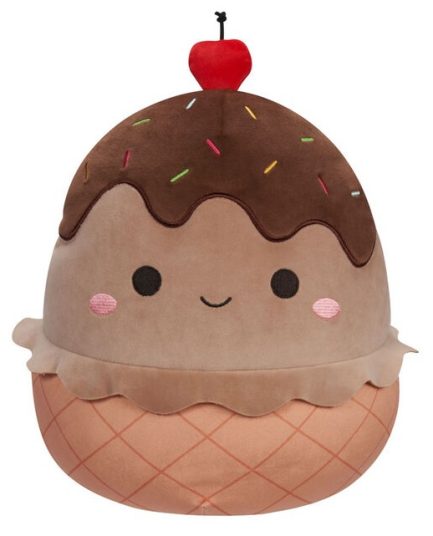 Squishmallows- Jazwares Λούτρινα 30cm W3Β Marta the Chocolate Ice Cream (JWSQ4137-B/SQCR04146)