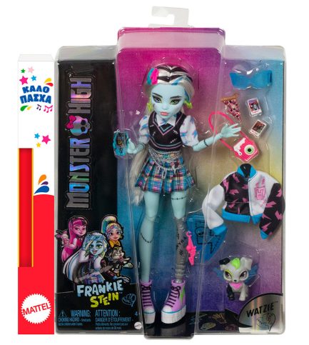 Παιχνιδολαμπάδα Mattel Monster High: Watzie - Frankie Stein Doll (HHK53)