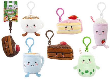 Μπρελόκ Λούτρινο Softlings Cafe Food Foodies Clip On 12CM (PM456187) (Τυχαία επιλογή)